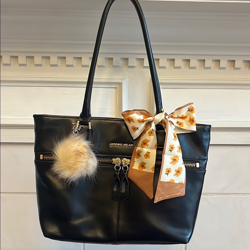 SINGLE SCARF and purse charm